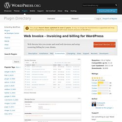 Web Invoice - Invoicing and billing for WordPress