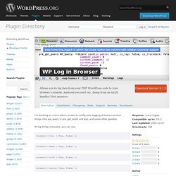 WP Log in Browser