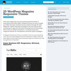 25 WordPress Magazine Responsive Themes