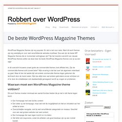 De Beste WordPress Magazine Themes