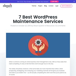7 Best WordPress Maintenance Services