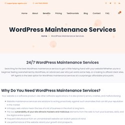 Best 24/7 WordPress Maintenance Services Care Plans Agency