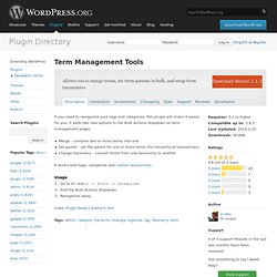 Term Management Tools