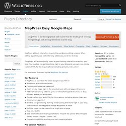 MapPress Easy Google Maps WP Plugin