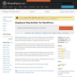 MapQuest Map Builder for WordPress
