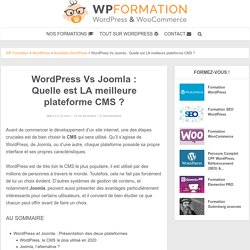 WordPress vs Joomla: Quelle est la meilleure plateforme CMS?