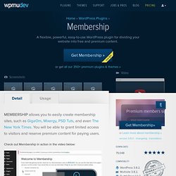 WordPress Membership Plugin