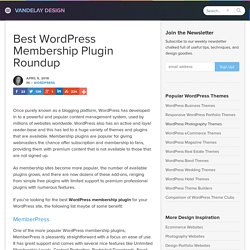 Best Wordpress Membership Plugin Roundup 2016