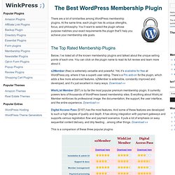 The Best WordPress Membership Plugin