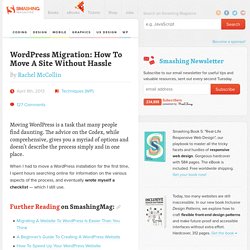 Moving A WordPress Website Without Hassle