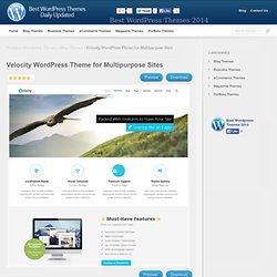 Velocity WordPress Theme for Multipurpose Sites
