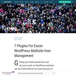 7 Plugins For Easier WordPress Multisite User Management