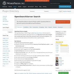 OpenSearchServer Search
