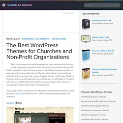 The Best WordPress Themes for Churches and Non-Profit Organizations