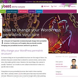How to change your WordPress Permalink Structure