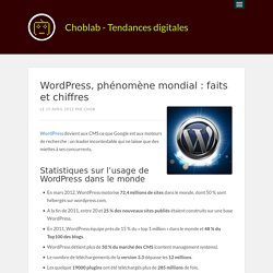 WordPress, phénomène mondial : faits et chiffres