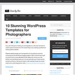 10 Stunning Wordpress Templates for Photographers : Seven by Five