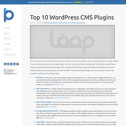 Top 10 WordPress CMS Plugins