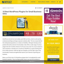 10 Best WordPress Plugins for Small Business Sites – WPColt
