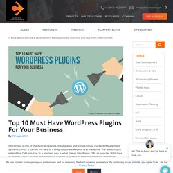 Top 10 Must Have WordPress Plugins For Your Business