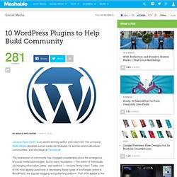 10 WordPress Plugins to Help Build Community