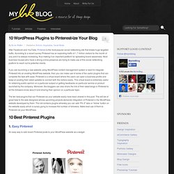 10 WordPress Plugins to Pinterest-ize Your Blog