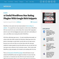 11 Useful WordPress Star Rating Plugins With Google Rich Snippets