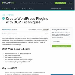 Create WordPress Plugins with OOP Techniques