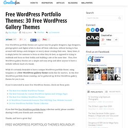 Free Wordpress Portfolio Themes: 30 Free Wordpress Gallery Themes