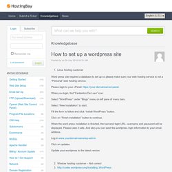 How to set up a wordpress site - Powered by Kayako Help Desk Software