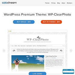 WordPress Premium Theme: WP-ClearPhoto