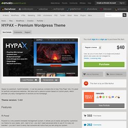 HYPAX – Premium Wordpress Theme