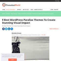 9 Best WordPress Parallax Themes To Create Stunning Visual Impact