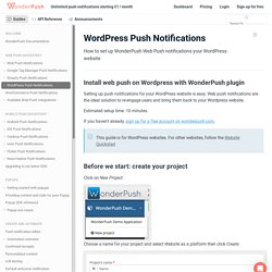 WordPress Push Notifications