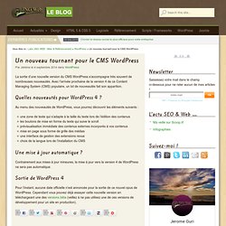 Un nouveau tournant pour le CMS WordPress