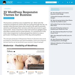 33 WordPress Responsive Themes for Business