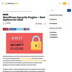 3 Best WordPress Security Plugins