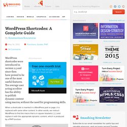 WordPress Shortcodes: A Complete Guide