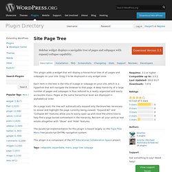 Site Page Tree