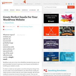 Create Perfect Emails For Your WordPress Website