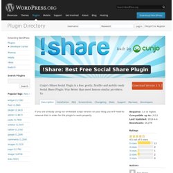 !Share: Best Free Social Share Plugin