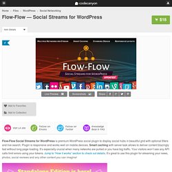 WordPress - Flow-Flow — Social Streams for WordPress