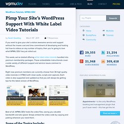 Pimp Your Site’s WordPress Support With White Label Video...