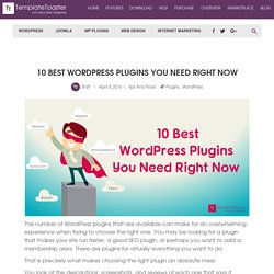 10 Best WordPress Plugins You Need Right Now - TemplateToaster Blog