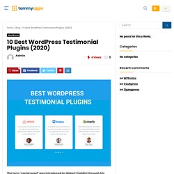 10 Best WordPress Testimonial Plugins