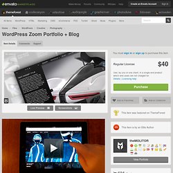 WordPress Zoom Portfolio + Blog