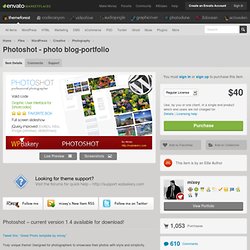 Photoshot - photo blog-portfolio