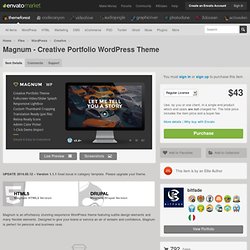 Magnum - Creative Portfolio WordPress Theme