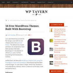 18 WordPress Temas Livres construído com Bootstrap
