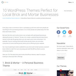 WordPress Themes for Local Brick and Mortar Businesses